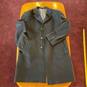 Men's Black Wool Coat